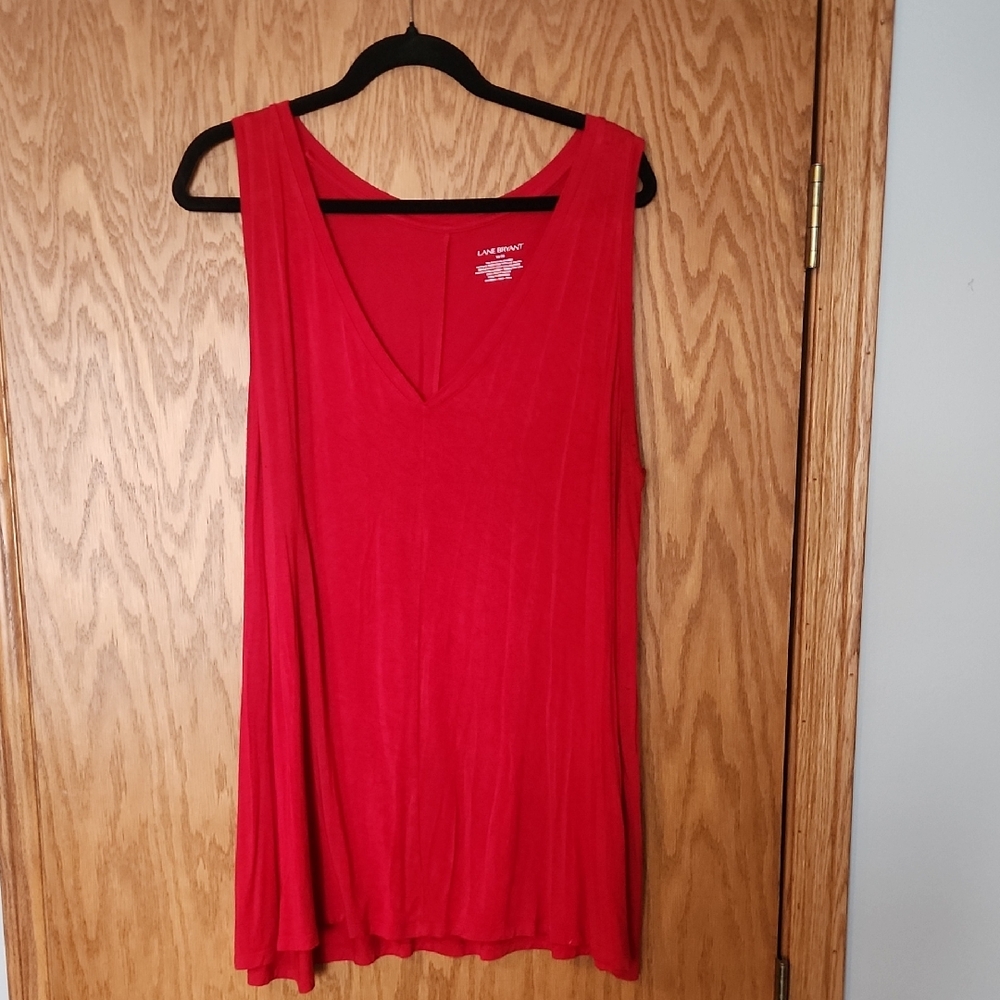 Lane Bryant Vivid Red Tank Top Size 18/20